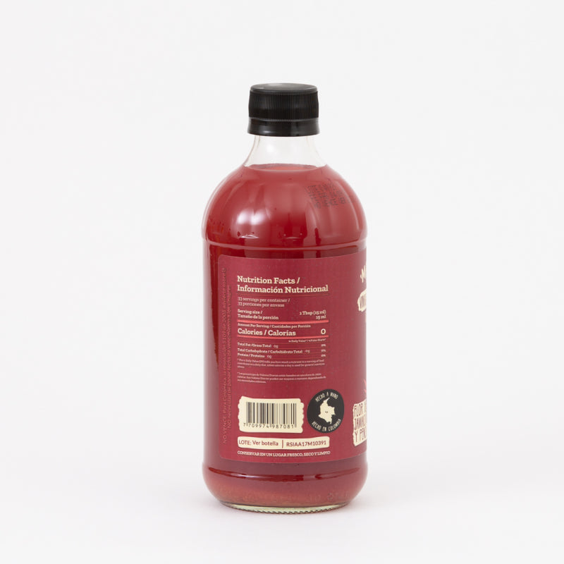 VINAGRE DE MANZANA FLOR DE JAMAICA (MANZATO) 500 ML