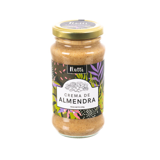 CREMA DE ALMENDRAS NUTTI X 230 GRS