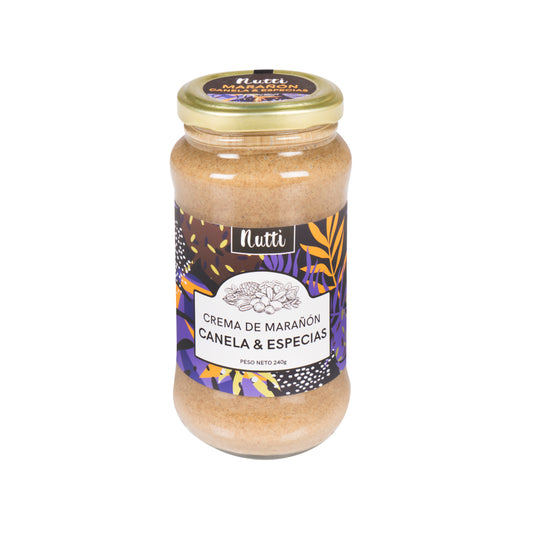 CREMA DE MARAÑON CANELA NUTTI X 240 GRS