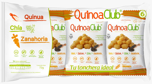PASABOCAS QUINOA, CHIA Y ZANAHORIA * 6 UNIDADES
